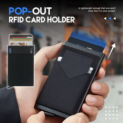 RFID POP OUT CARD HOLDER METAL